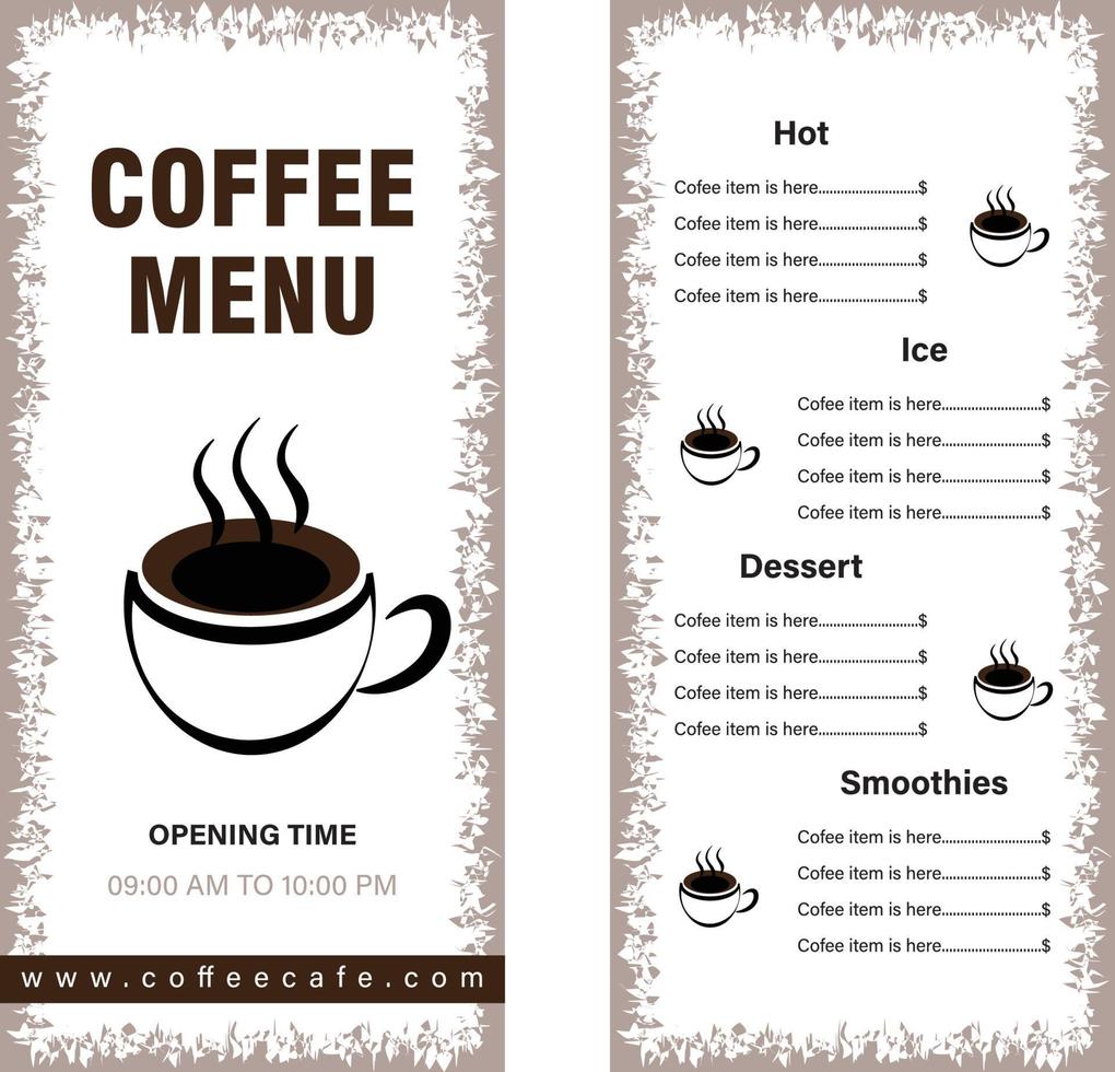 Một chiếc menu đẹp và đa dạng có thể làm cho quán cafe của bạn trở nên nổi bật hơn trong lòng khách hàng. Hãy xem hình ảnh liên quan đến keyword \