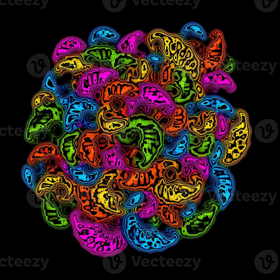 Floral scarf,Abstract scarf,Digital painted abstract design,Colorful texture.Fractal art.Abstract textile design.Textile design photo