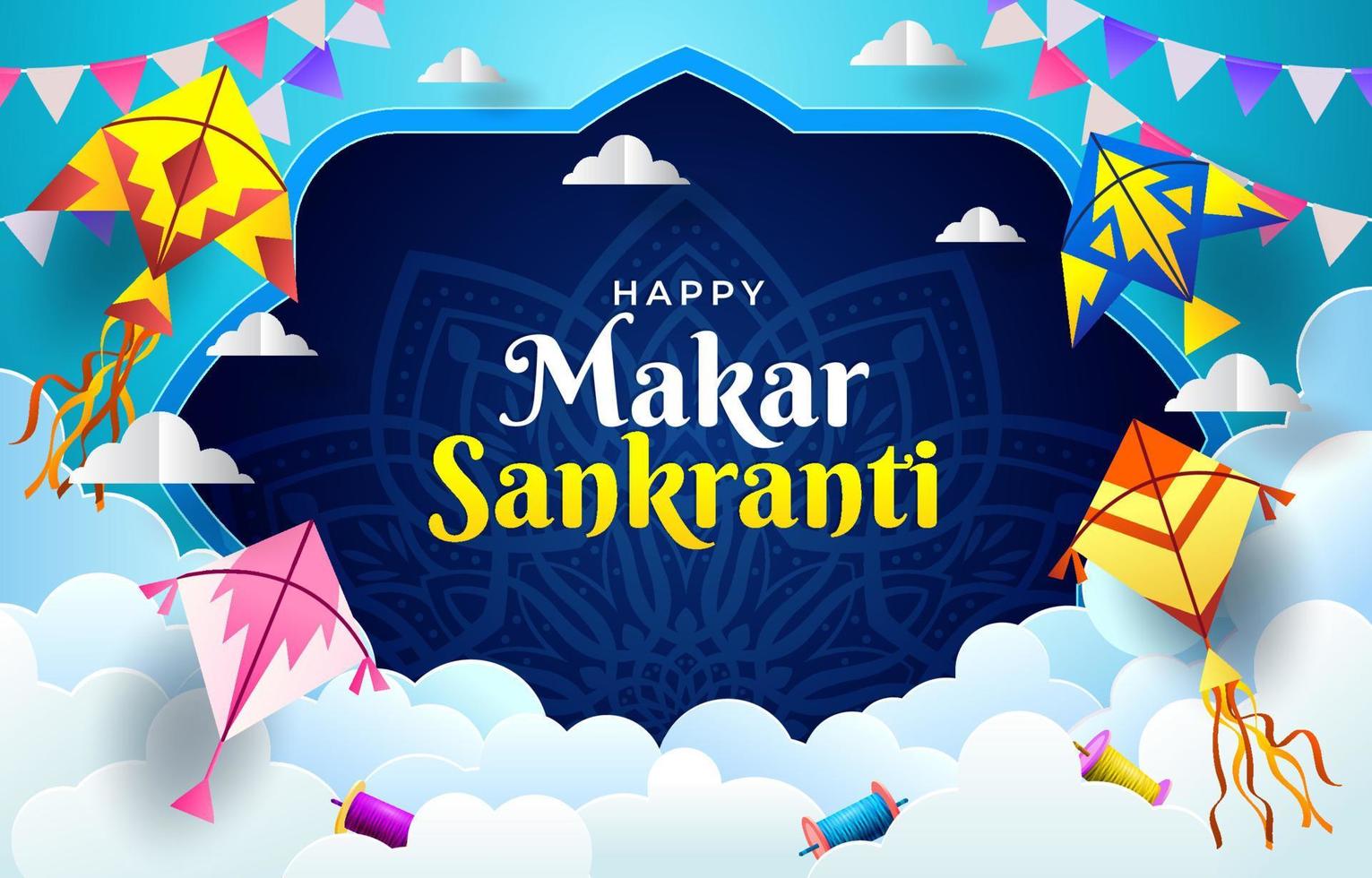 Makar Sankranti Concept vector