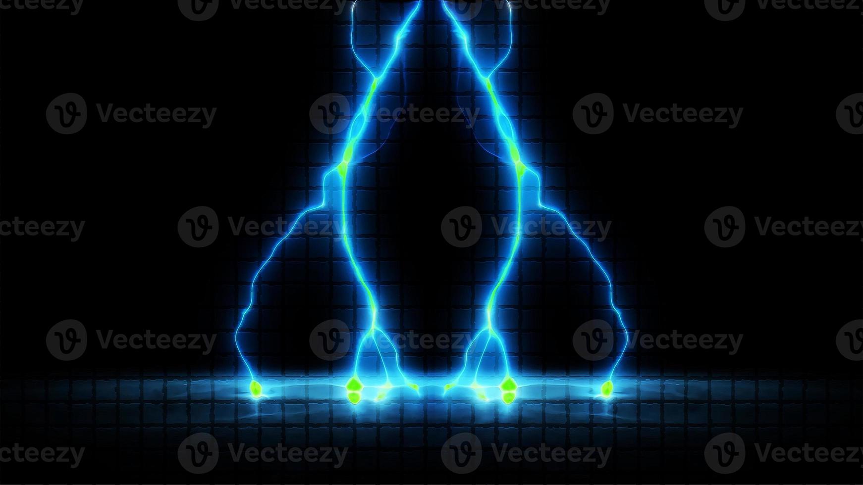Digital Rendering Lighting Strike Electric Background photo