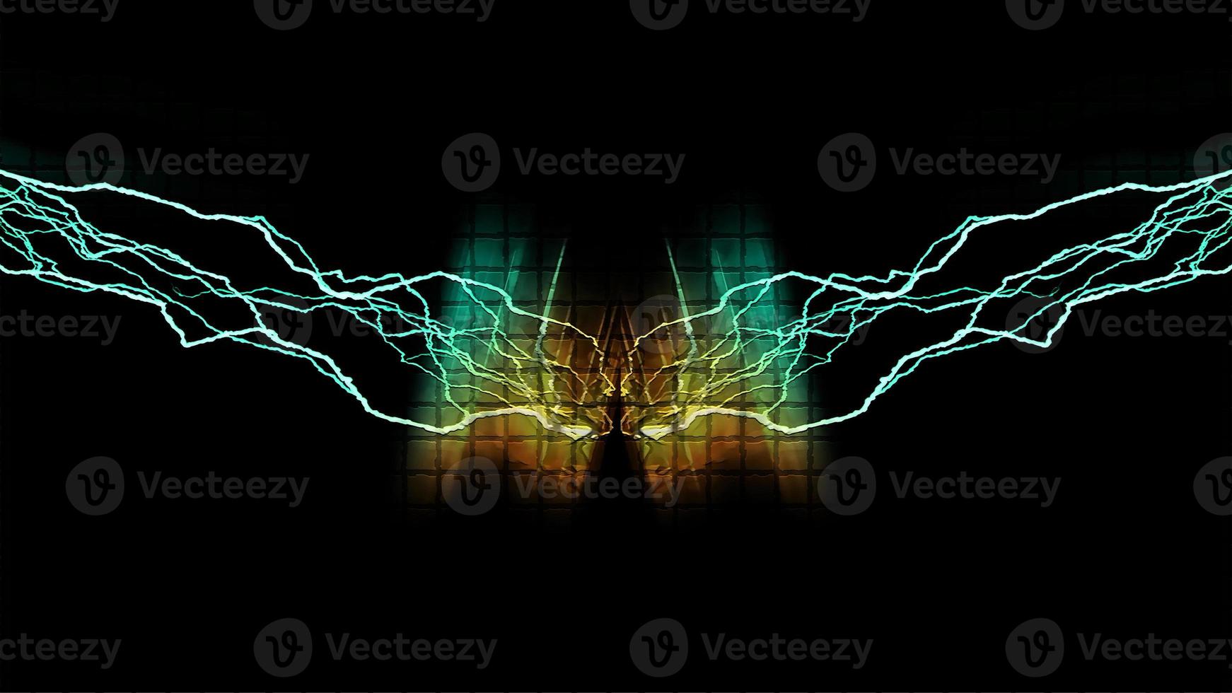 Digital Rendering Lighting Strike Electric Background photo