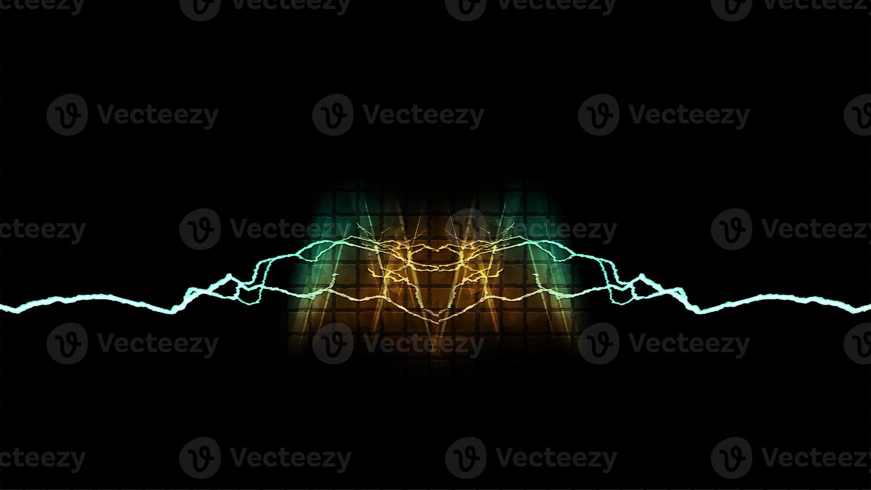 Digital Rendering Lighting Strike Electric Background photo