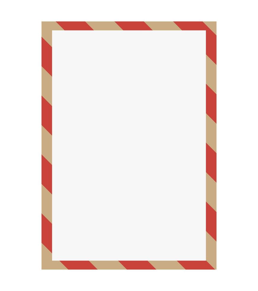 Retro striped frame brochure element design. Red and brown border
