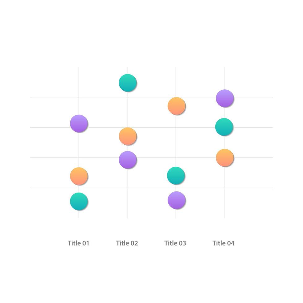 Scatter plot infographic chart design template. Trend identification ...