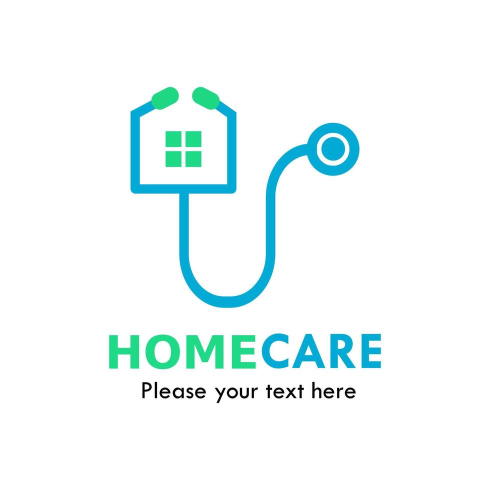 Home care logo template illustration. suitable for clinic, medical, hospital, app, mobile, icon, pharmacy etc vector