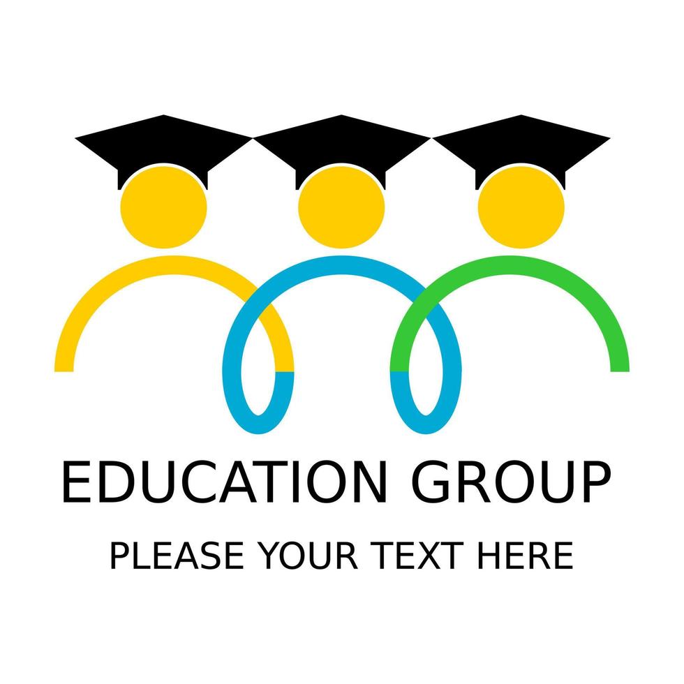 Education gruf logo design template illustration. there are peoples and this is good for your education vector