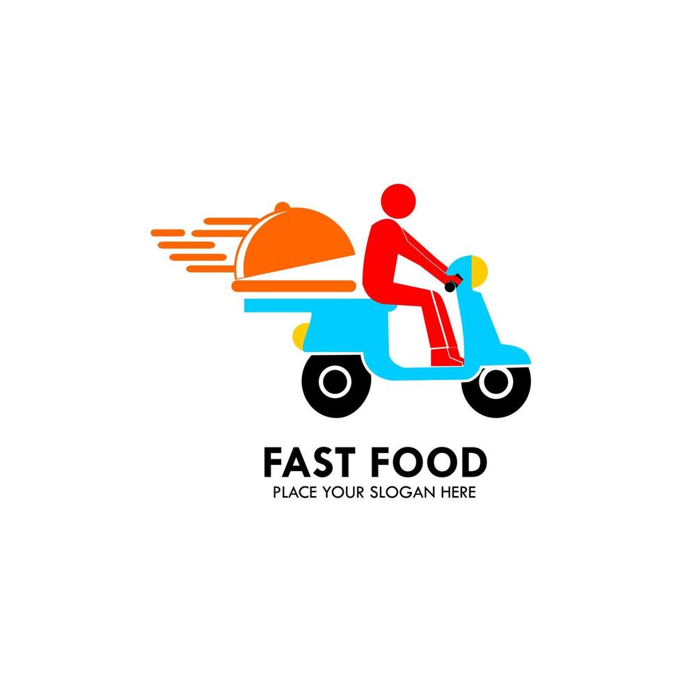 Food delivery logo design template illustration. this is good for food factory and restaurant vector