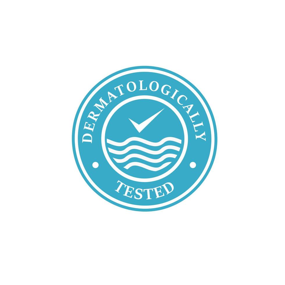 Dermatologically logo design template illsutration. there are shield and water. this is good for medical factory, industrial etc vector