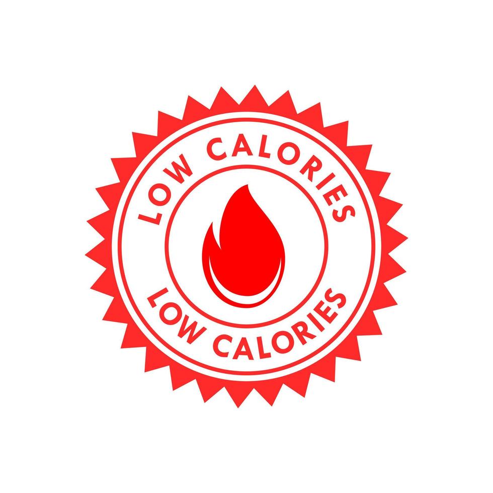 Low calories logodesign template illustration. This is suitable product label vector