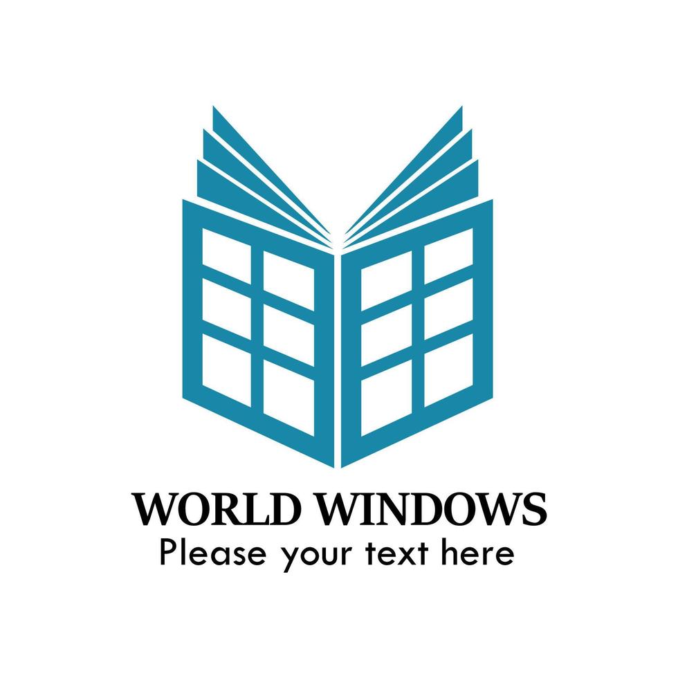 World windows logo design template illustration. there are windows and