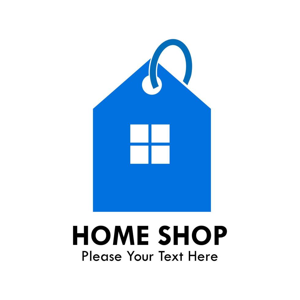 Home shop logo design template illsutration. vector