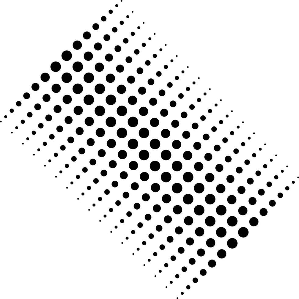 eps10 ilustraciones de patrón punteado de medio tono vectorial negro aisladas sobre fondo blanco. patrón abstracto geométrico circular en un estilo moderno plano simple y moderno para el diseño de su sitio web y aplicación móvil vector