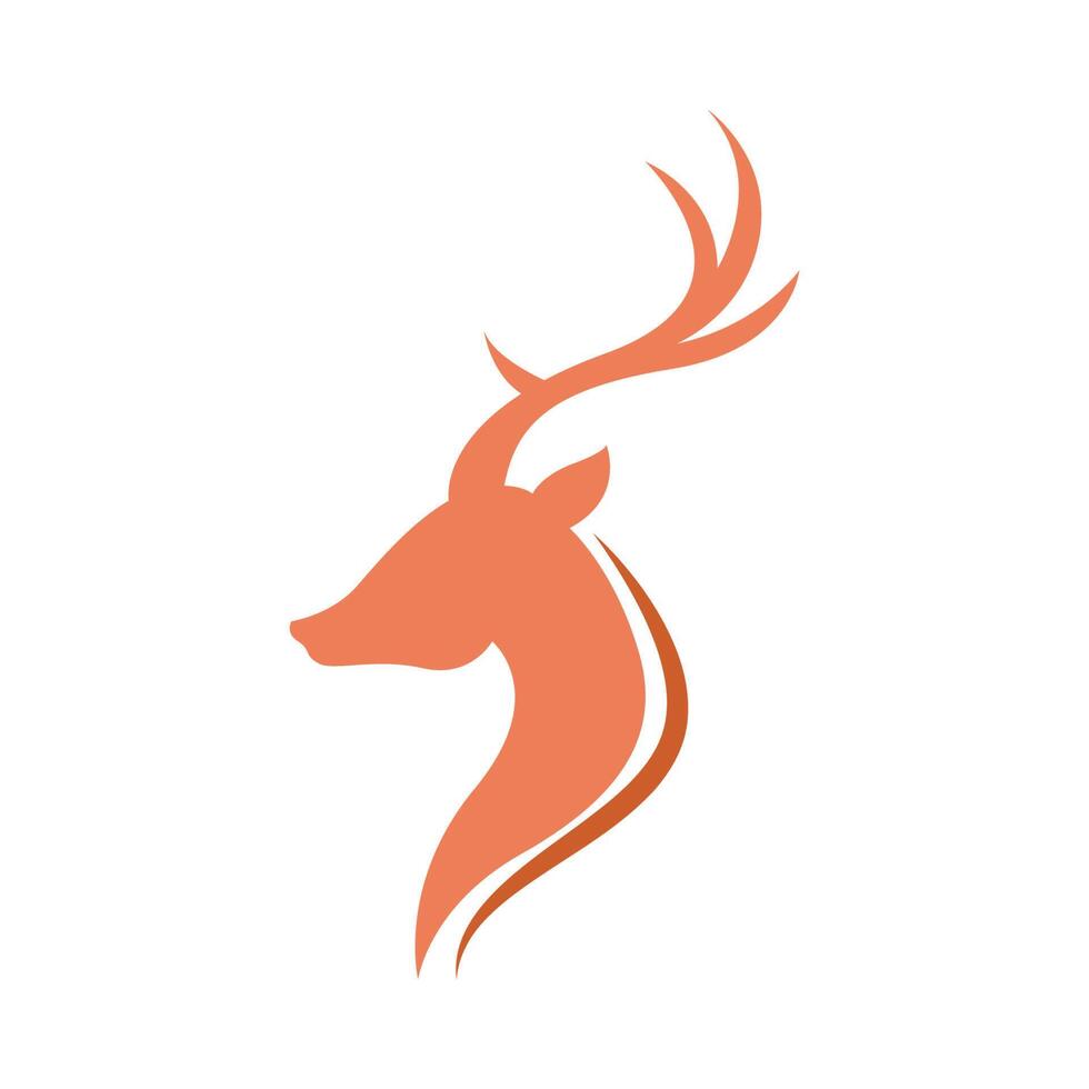 Deer logo icon design vector