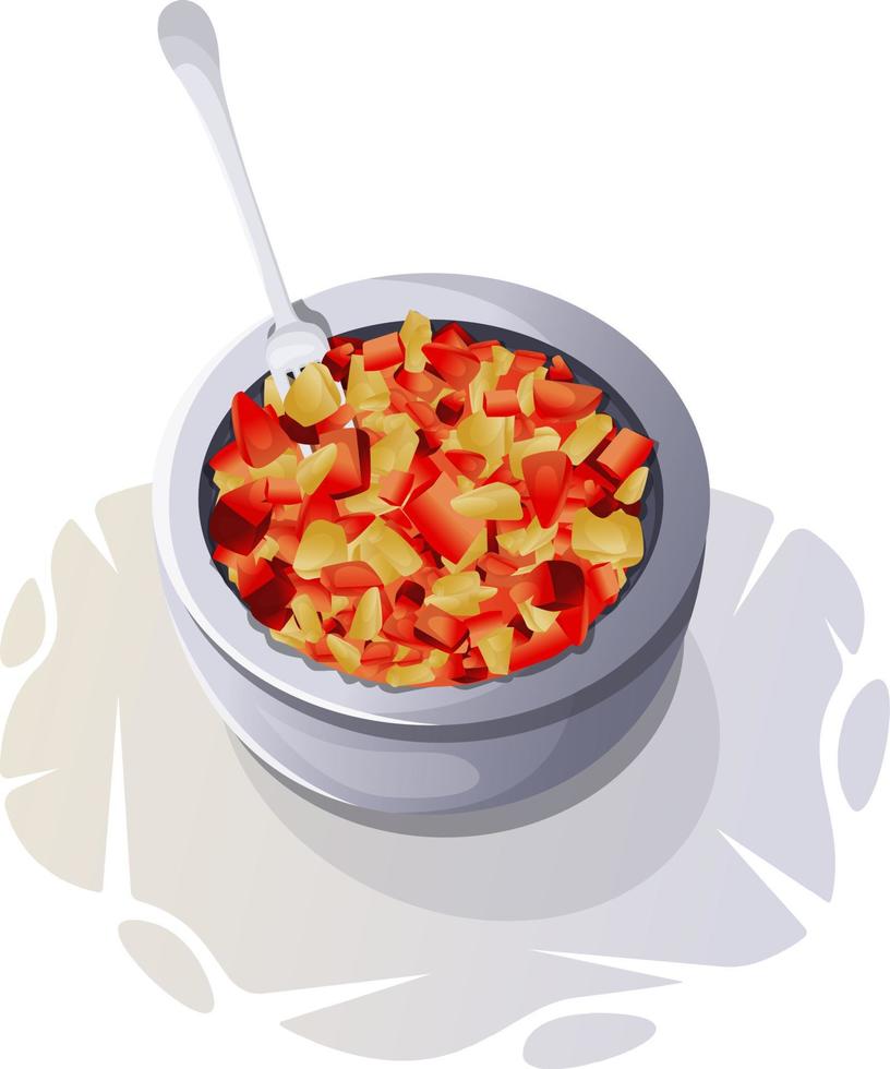Latin American dish - delicious salad vector