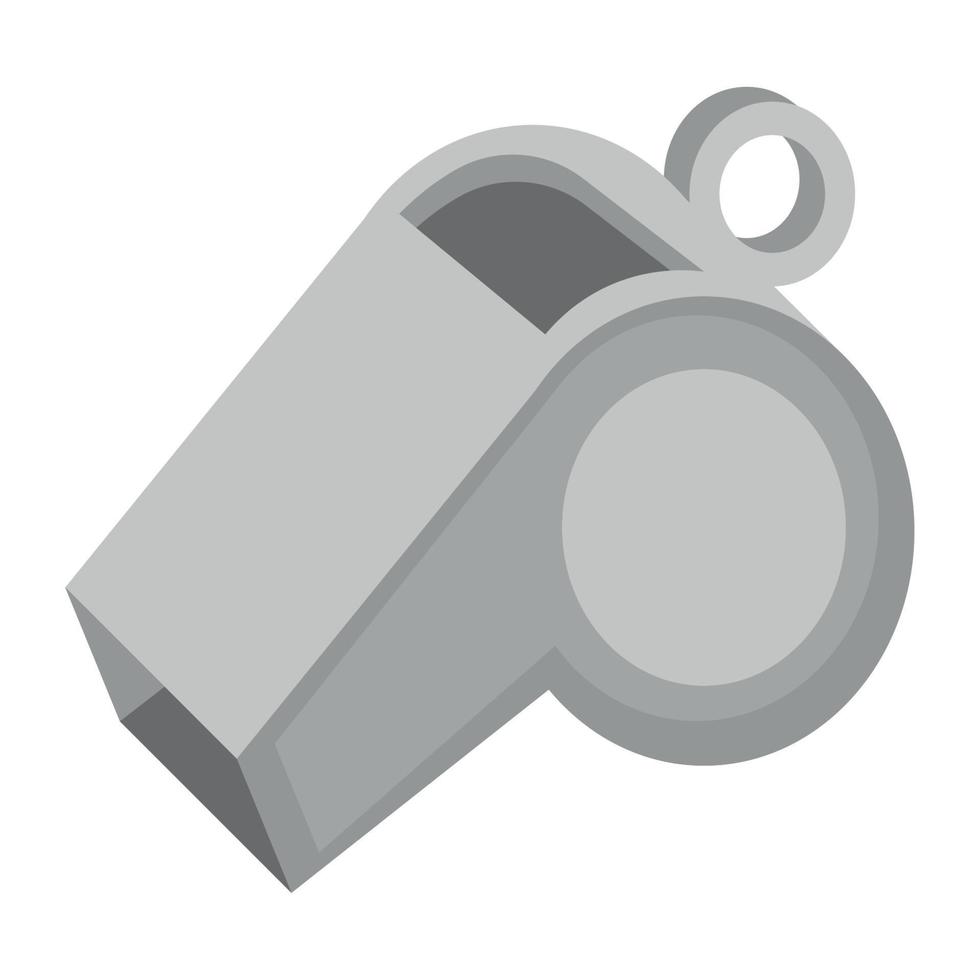 referee whistle icon vector