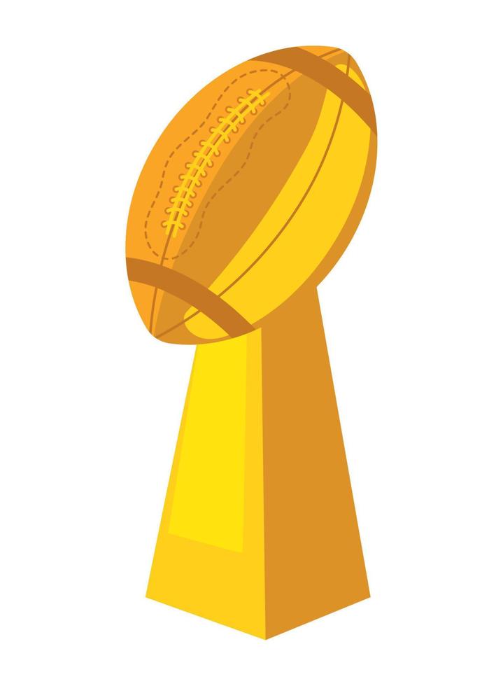 trophy american football vector