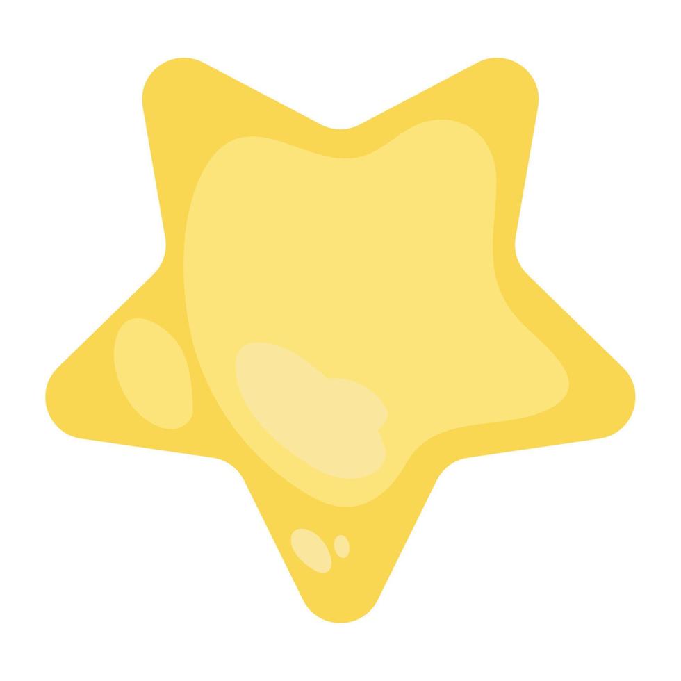 golden star icon vector