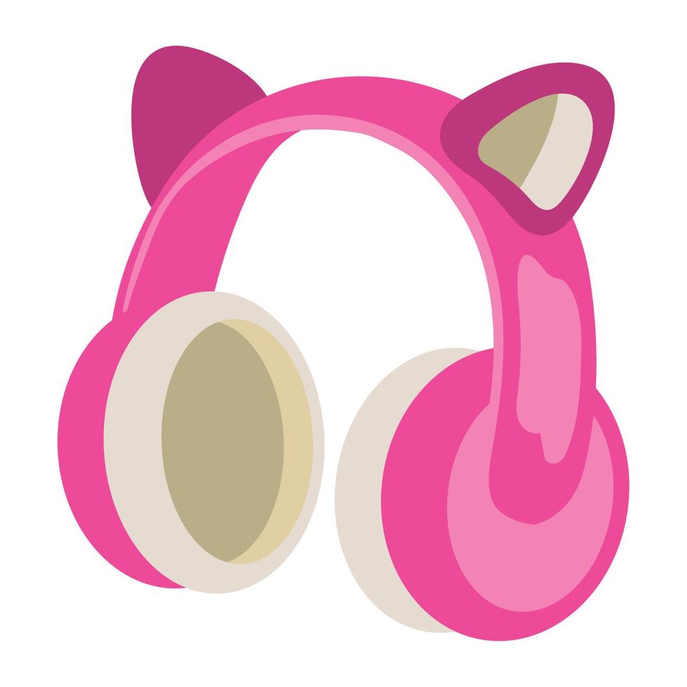 headphones with ears vector