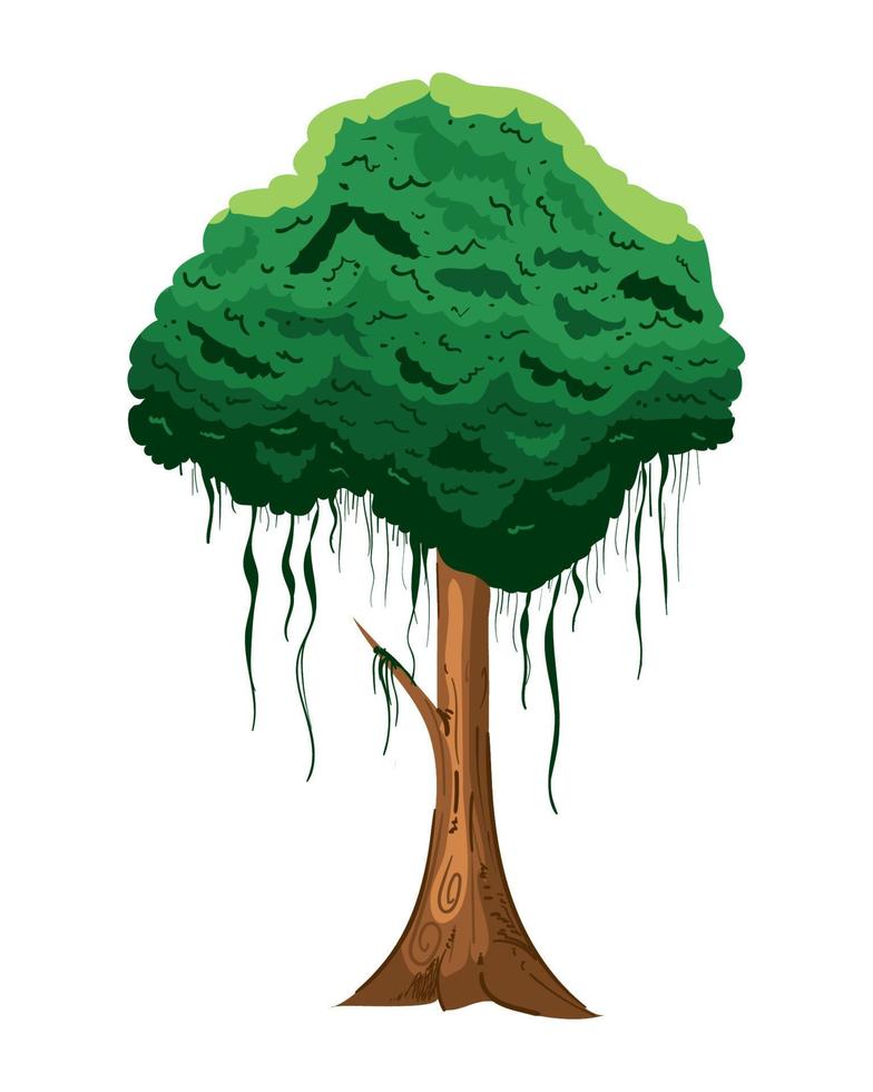 icono de la naturaleza del árbol vector