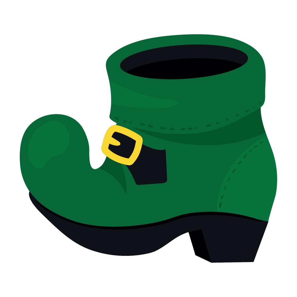 leprechaun boot saint patricks day vector