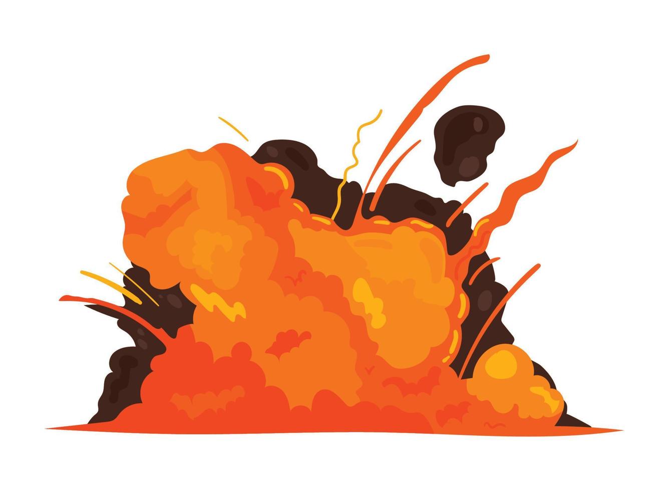 explosion flat icon vector