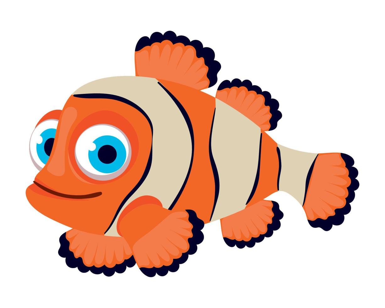 clownfish icon isolated vector