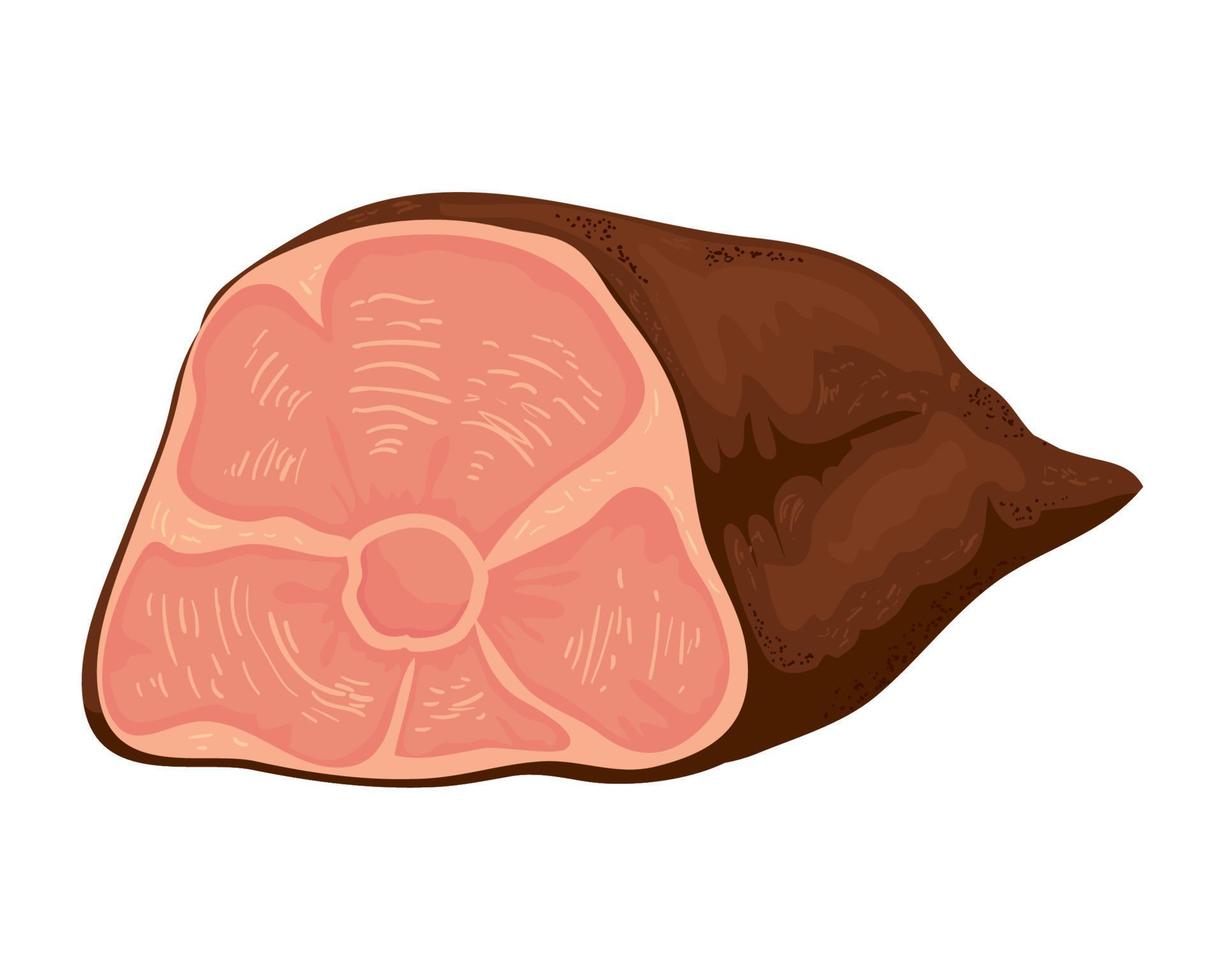 carne pierna cerdo vector