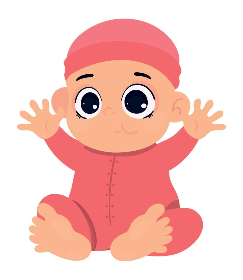 cute baby character vector