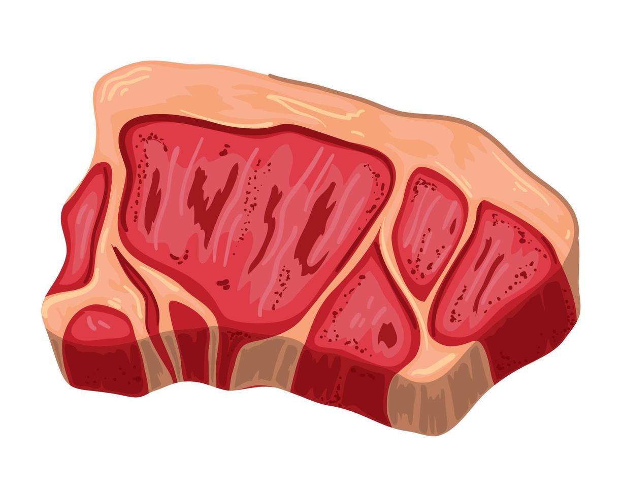 icono de solomillo de carne vector