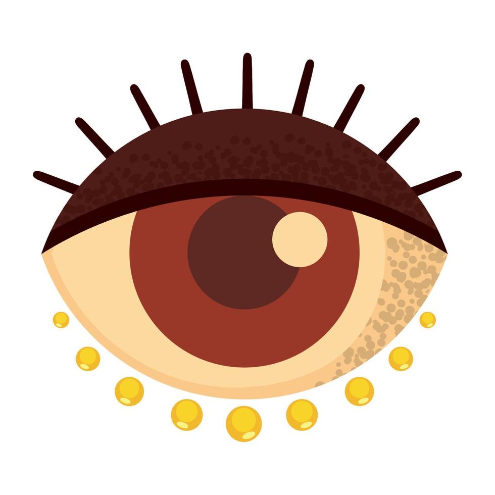 eyeball boho design vector