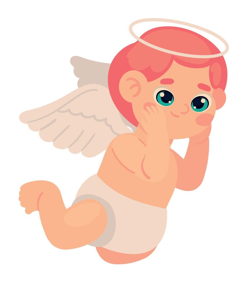 cupid in the air vector