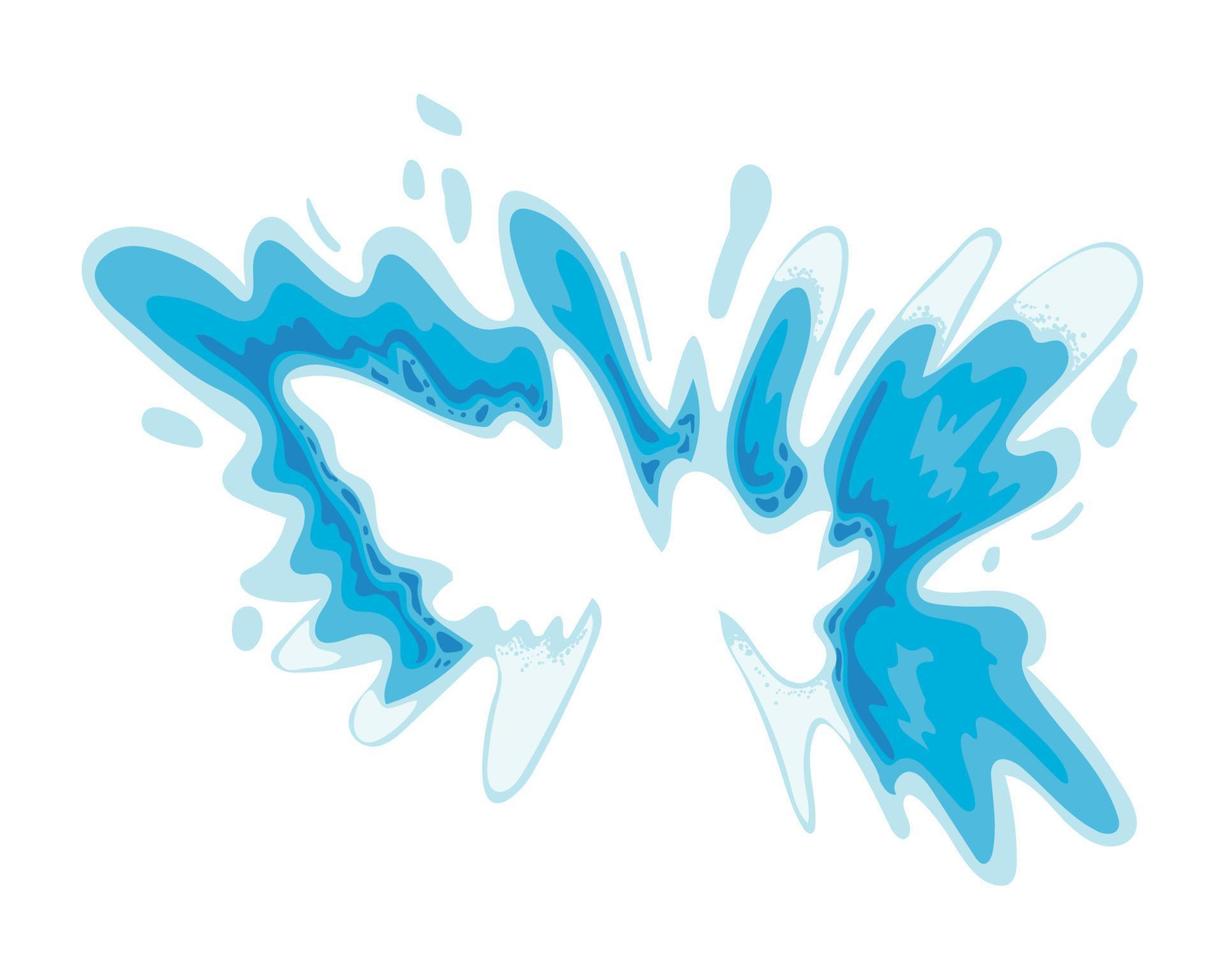 ilustración vectorial de salpicaduras de agua vector