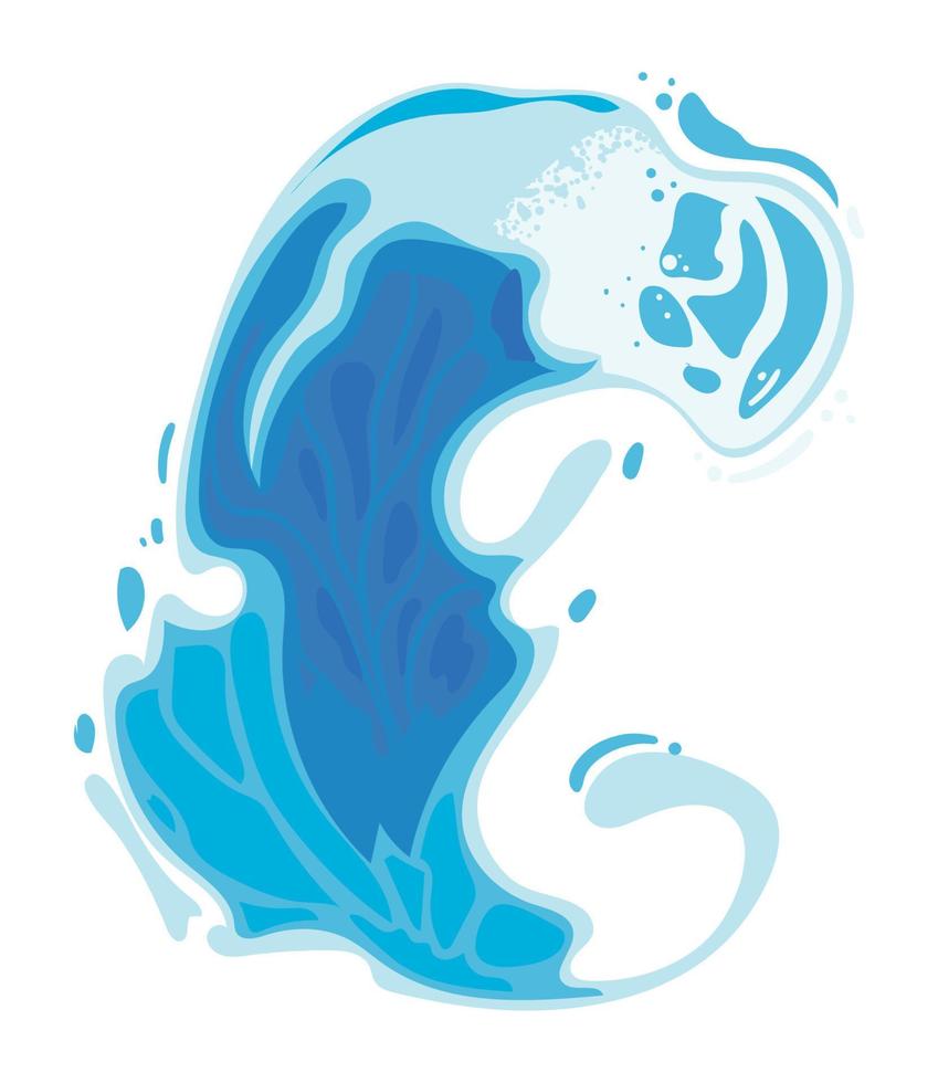 water splash flat icon vector