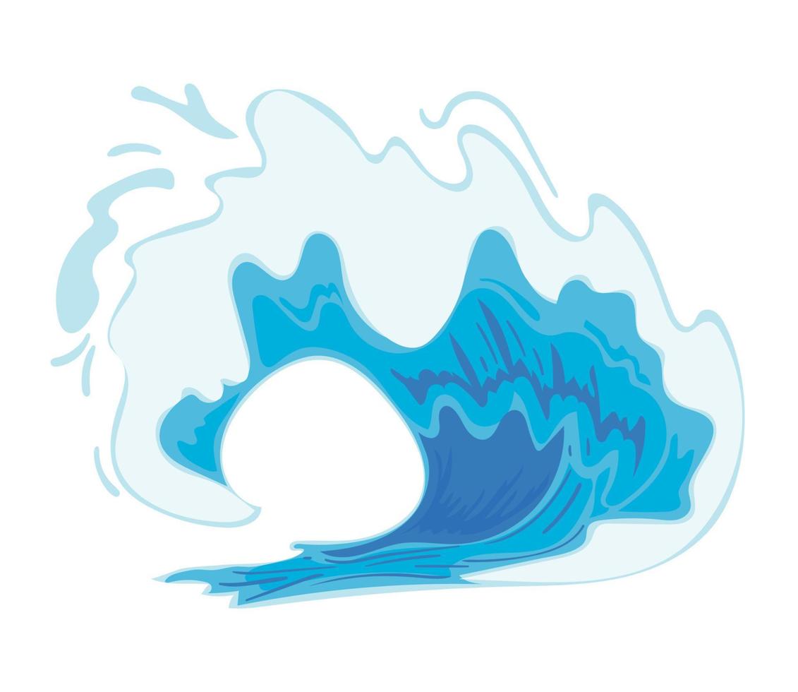 water splash and wave vector