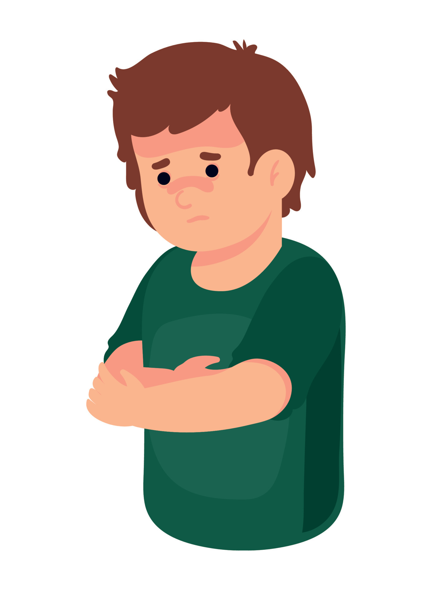 sick man character 16754603 Vector Art at Vecteezy