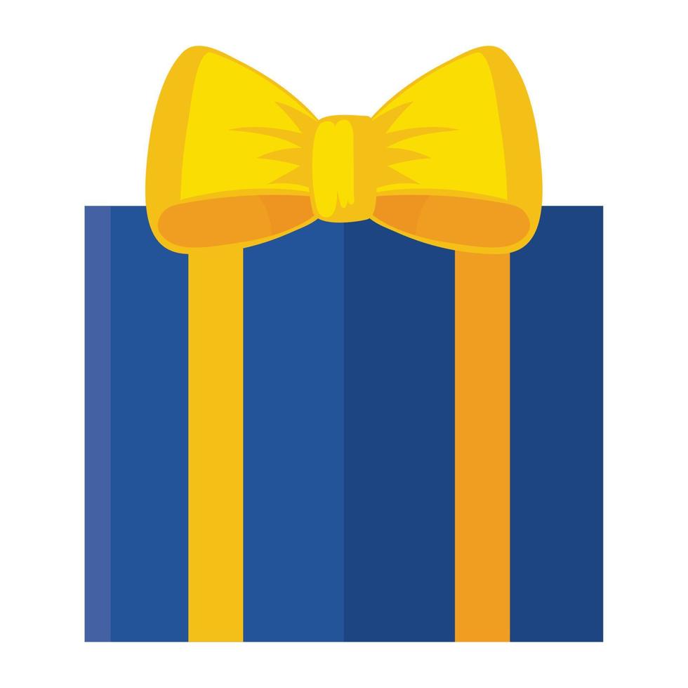 blue gift box vector