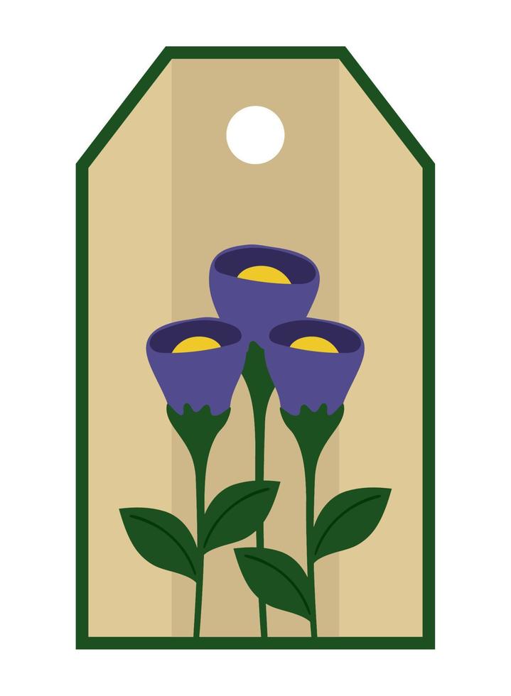 icono de flores de tulipanes vector