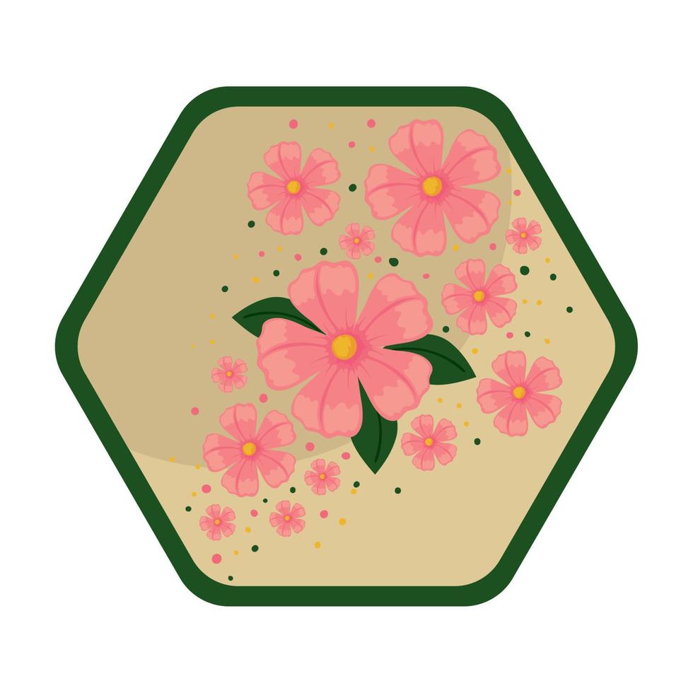 flowers and foliage vector