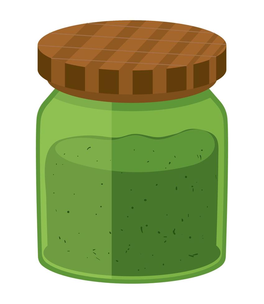 powder matcha tea vector