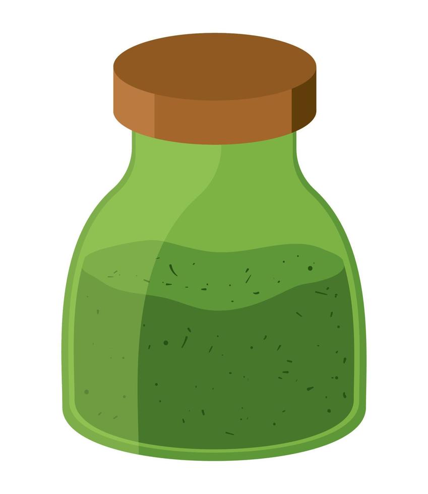 matcha en botella vector