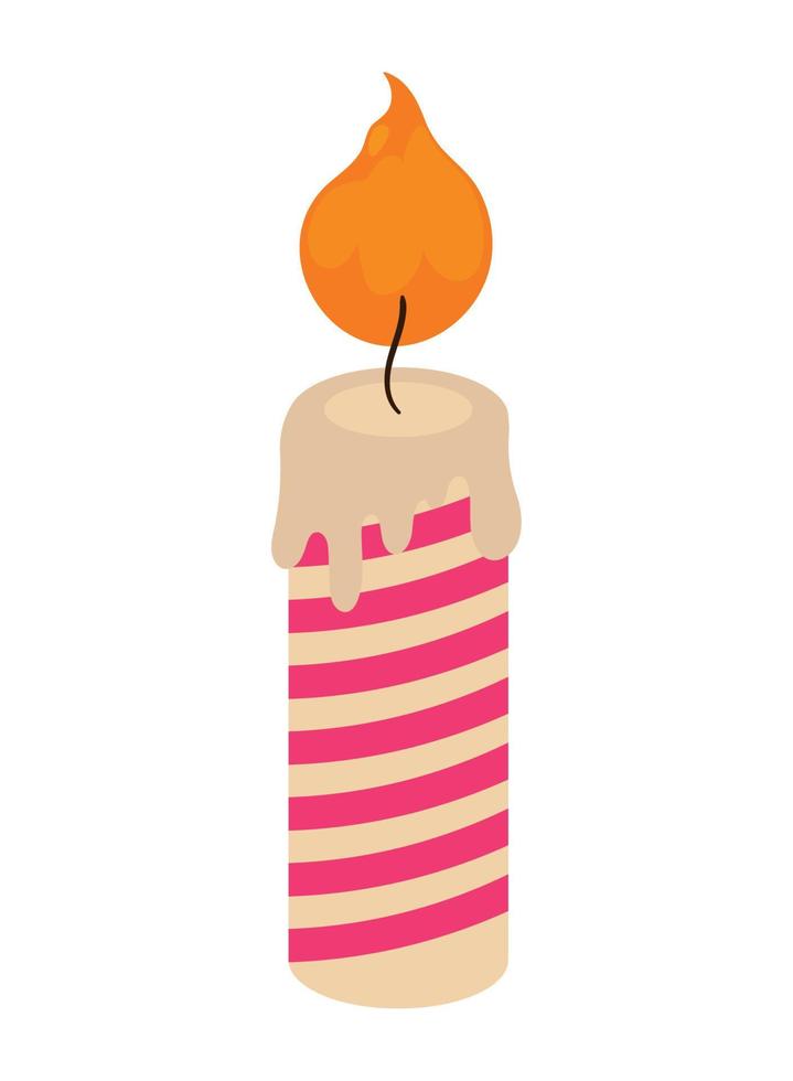 candle birthday icon vector