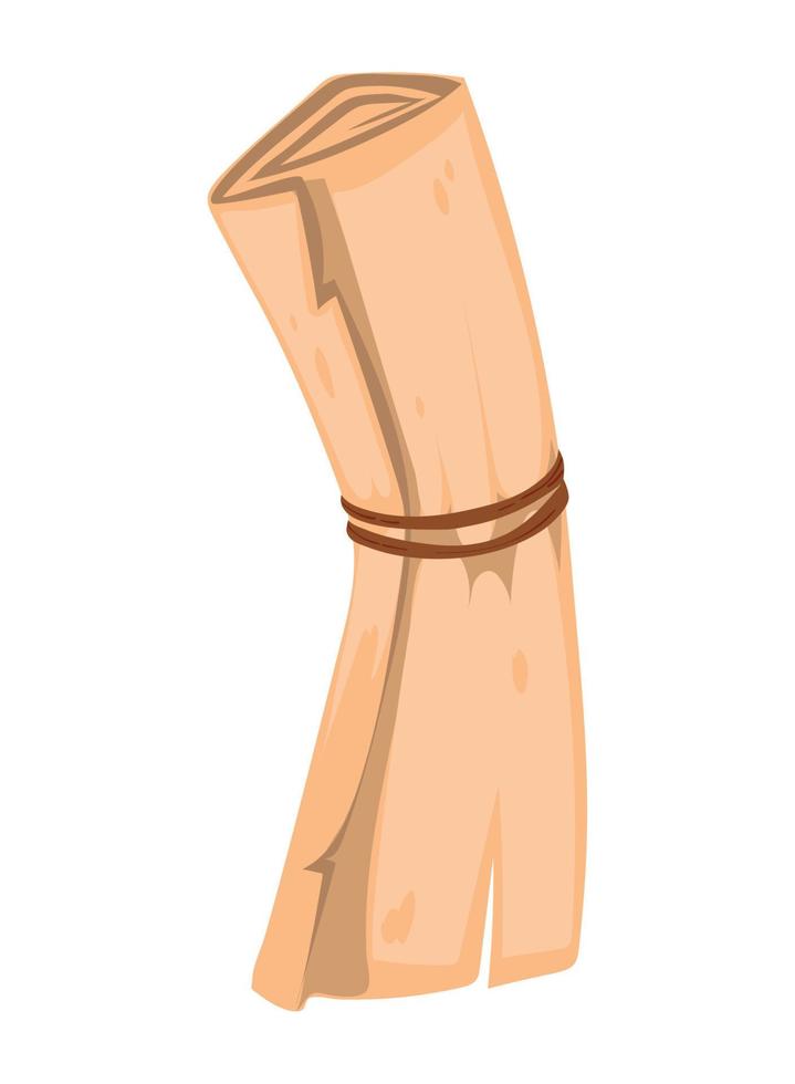 scroll paper vintage vector