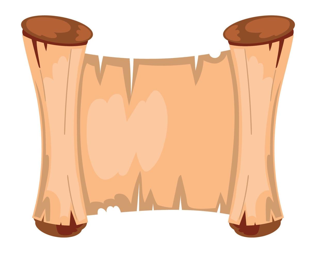 vintage parchment icon vector