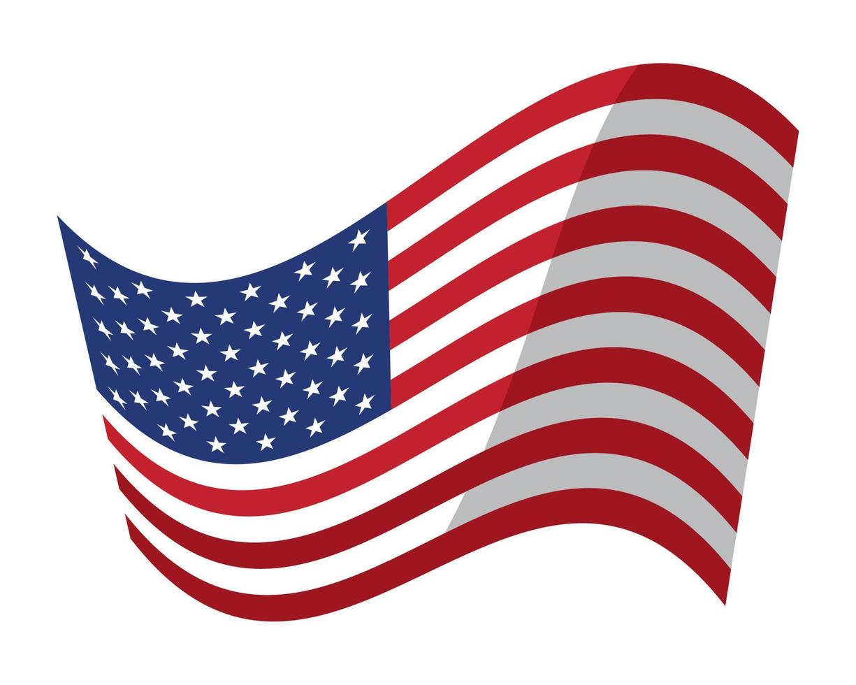 US flag national vector