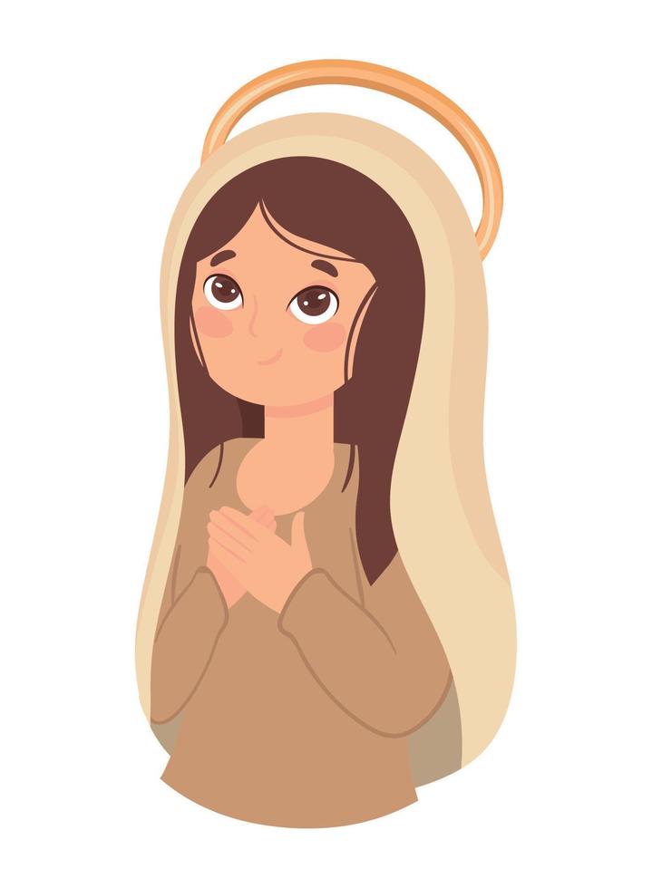 holy virgin mary vector