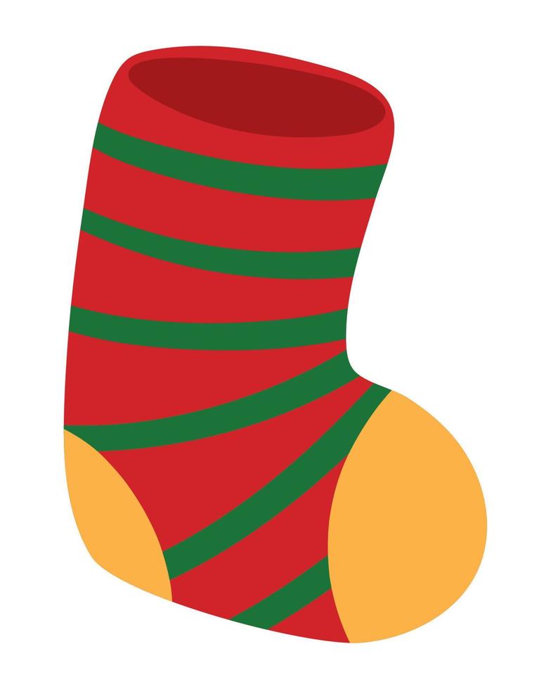 sock christmas hand drawn vector