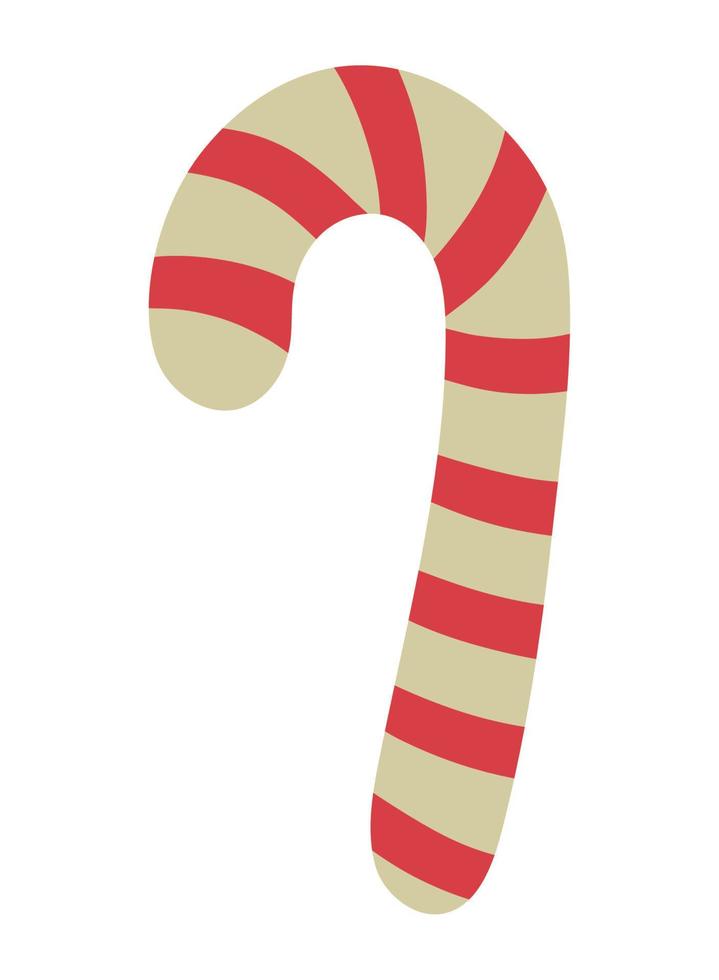 candy cane christmas hand drawn vector