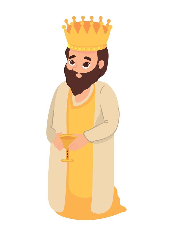 king wise melchor vector