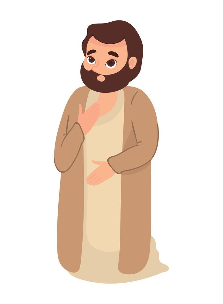 holy joseph cartoon vector