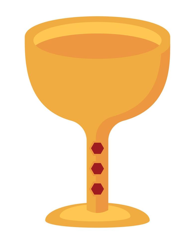 gold chalice icon vector